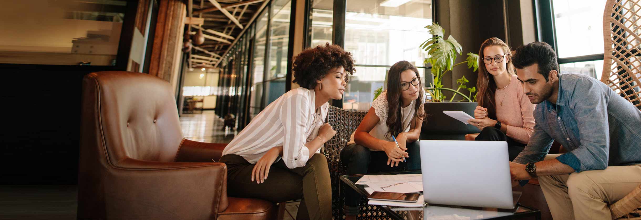 Group of small business owners in a meeting
